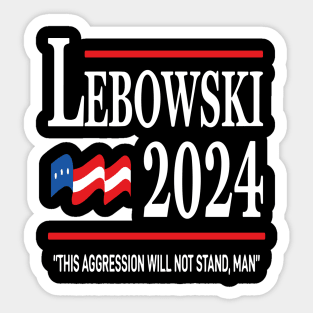 Lebowski 2024 Political Election Vote 2024 Sticker